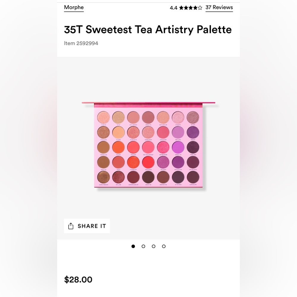35t morphe eyeshadow palette